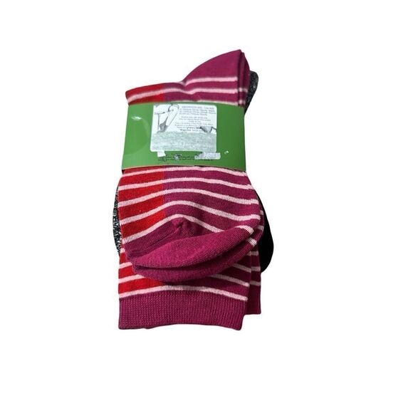 Kate Spade Women's 3-Pairs Crew Socks Apples, Polka Dots, & Stripes, OS - Picture 3 of 4